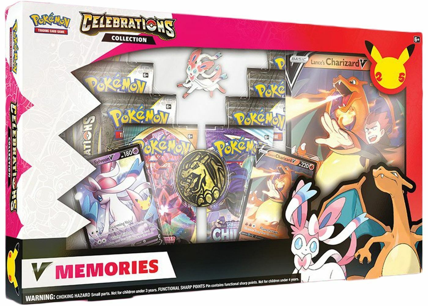 Pokemon TCG Celebrations V Memories Box Charizard & Sylveon